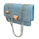thumbnail image 3 of Bolso de hombro para mujer con hebilla de corazón, elegante y versátil bolso azul para quienes buscan estilo en verano, 3 of 8