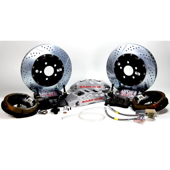 Baer Brakes 4302469S 15" Extreme Rear Brake Kit - Silver