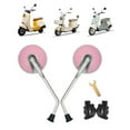 thumbnail image 6 of Luwecf 2 Pieces Mirrors for Motorcycle Motorcycle Back View Mirror Mirror for Motorbike pink, 6 of 8