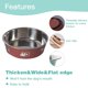 thumbnail image 3 of Cuencos para perros, cuencos de alimentación para perros pequeños, cuencos de agua con suela de silicona antideslizante, cuenco para perros de acero inoxidable MFZFUKR CPB-DE-SSW2068-2, 3 of 5