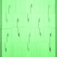 thumbnail image 1 of Ahgly Company Indoor Square Solid Emerald Green Modern Area Rugs, 3' Square, 1 of 4