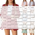 thumbnail image 3 of xaweyi Girls Solid Color Blazer Short Suit 2‑Piece Open Front Coat & Rolled Hem Shorts Dressy Casual Outfit for Kids Size 5-6 Years, 3 of 7