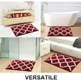thumbnail image 6 of TJOUL Bathroom Rugs, Soft and Absorbent Microfiber Bath Rugs, Non-Slip Shaggy Shower Carpet, Machine Wash Dry, Bath Mats for Bathroom Floor, Tub and Shower, 6 of 13