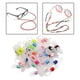thumbnail image 3 of 50 piezas de extremos de cadena para gafas, conectores de goma ajustables para gafas blanco, 3 of 9