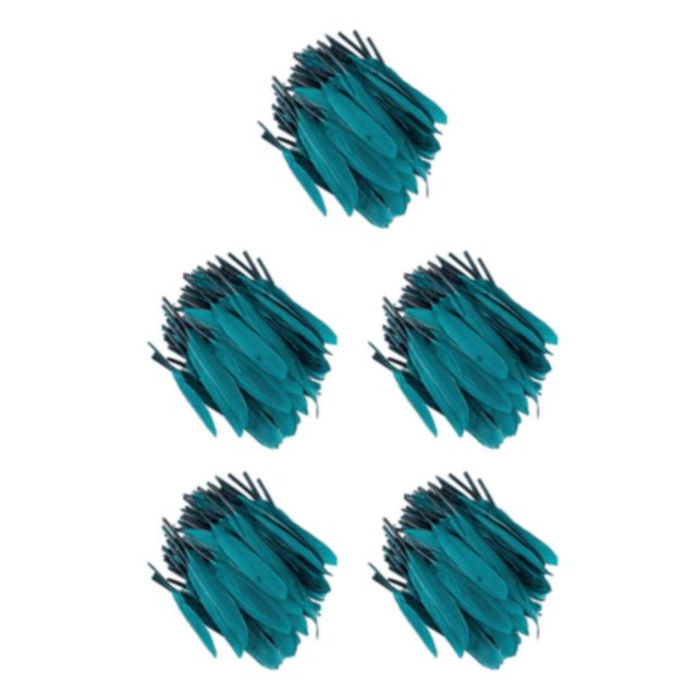 Justharion 100piece Colorfast And Delicate Natural Feathers For Clothing Decoration Sky Blue 5Set