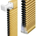 thumbnail image 5 of LazBlinds Cordless Cellular Shades, No Tools No Drill Blackout Honeycomb Shades Pleated Blinds for Windows, 29" W x 64" H, Yellowish-Brown, 5 of 5
