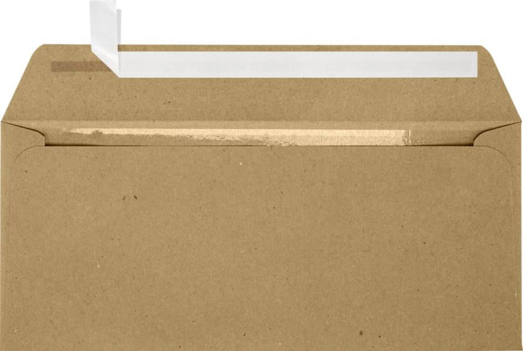 LUXPaper #10 Full Face Envelopes w/Peel & Press Sealing, 4 1/8 x 9 1/2, Grocery Bag Brown, 250/Pack