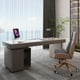 thumbnail image 3 of President Boss Desk Table Modern Aesthetic Drawers Hole Cover Desk Table Men Aesthetic Escritorios De Oficina Library Furniture My Lux Decor Round, 3 of 9