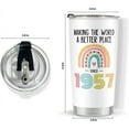 thumbnail image 4 of 67th Birthday Gifts for Women, Tumbler 20 oz Stainless Steel Vacuum Insulated Tumblers, 1957 Birthday Gifts for Women, 67 Year Old Birthday Gifts, 67th Birthday Gift Ideas, 67th Birthday Tumbler, 4 of 6