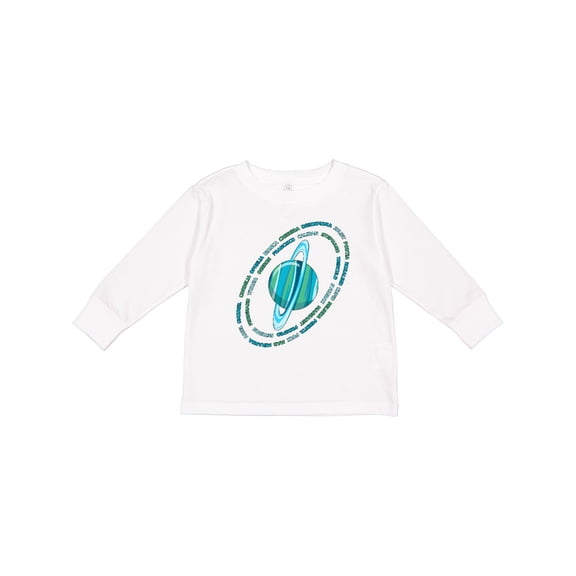 Inktastic Uranus and Its Named Moons Boys or Girls Long Sleeve Toddler T-Shirt