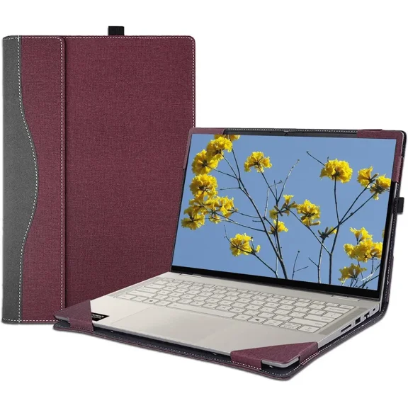 Laptop Case Cover for Lenovo Yoga 7 2-in-1 14ILL10/14AKP10 Notebook PC Sleeve[not for Other Models],PU Leather Protective Shell Bag Accessories