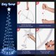 thumbnail image 4 of Yescom 6ft 182 LED Spiral Christmas Tree Light Star Topper Cool White Battery Powered Indoor Outdoor Holiday Decor Lamp 5 Packs, 4 of 11