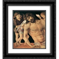 Giovanni Bellini 2x Matted 20x22 Black Ornate Framed Art Print 'Pieta [detail]'