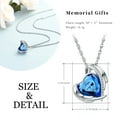 thumbnail image 2 of Cremation Heart Urn Necklace Ashes Jewelry for Women Men Keepsake Pendant Memorial Locket Ash Holder, 2 of 8