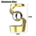 thumbnail image 1 of Desktop Rotating Gyroscope Finger Fidget Spinner Toy All Aluminum Alloy Spinning Gyro Silver Metallic Accents for Adults Gift, 1 of 5