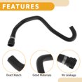 thumbnail image 4 of Unique Bargains HVAC Heater Hose No.64216902683 Engine Radiator Coolant Hose for BMW 3 Series E46 2000-2007 Rubber Black Good Sealing, 4 of 7