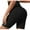 Black, variant on Summer Fashion Yoga Shorts for Womens 2025 High Waist Plus Size Solid Color Hip Elastic Fitness And Sports Tight And Nude Yoga Shorts