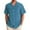 BB16-Blue, variant on IYYVV Mens Button Down Short Sleeve Shirts Casual Summer Dress Shirt Lightweight Beach Vacation Clothes With Pocket Black 3XL