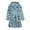 Blue, variant on Girls Bathrobe Soft Plush Fleece Hooded Dress Robe Long Sleeve Flannel Robes Fuzzy Warm Sleepwear Pajamas Night-Robe, Multicolor, 6 Years