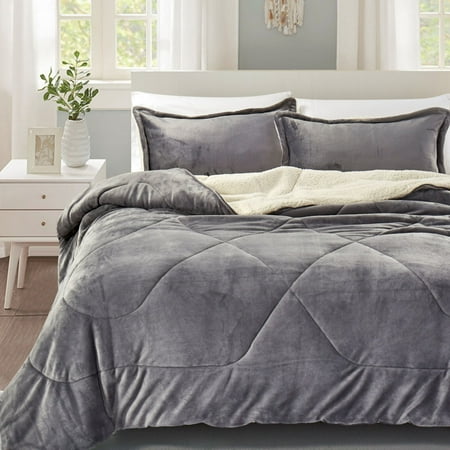 California Design Den Super Soft Cozy Reversible Sherpa Flannel