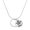 Silver, variant on Silver-tone Large Karma Circle - Silvertone Senior Mom Class of 2026 Dome Necklace, 18"