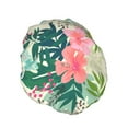 thumbnail image 2 of Balery Tropical Flowers Shower Caps, Double Layer Waterproof Shower Cap, Double Layers Reusable Shower Cap With Soft Comfortable For Long Thick Hair Soft Bath Shower Hair Caps, 2 of 9