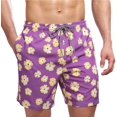 thumbnail image 2 of Biwisy Mens Swim Trunks Quick Dry Swim Shorts with Mesh Lining Funny Beach Shorts, 2 of 6