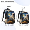 thumbnail image 3 of Lsque Vintage Starry Sky Labrador Pattern Canvas Daypack, Durable Backpack, High-quality Versatile Backpack,Vintage Compact Backpack-Medium, 3 of 6