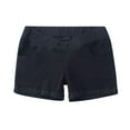 thumbnail image 2 of Mother Woman Fashion Solid Color Elastic Waist Pockets Shorts Jeans Black XL, 2 of 3