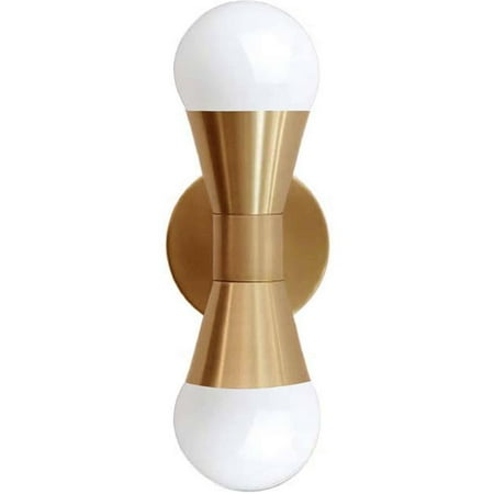

Dainolite FOR-72W-AGB 4 in. Fortuna 2 Light Incandescent Wall Sconce Aged Brass