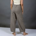 thumbnail image 6 of BRGZLK Linen Capri Pants For Women Elastic Waist High Waisted Wide Leg Capris Pants Sweatpants with Pockets, 6 of 6