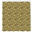 thumbnail image 2 of Ambesonne Yellow Brown Shower Curtain, Leopard Animal Print, 69"Wx70"L, Pastel Yellow Dark Mauve, 2 of 4