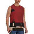 thumbnail image 2 of Balery Minimalist Romantic Dinner Camisetas sin mangas para hombre, absorbe la humedad y protege contra el mal olor.-3X-Large, 2 of 7