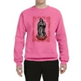 thumbnail image 2 of Wild Bobby, Our Lady of Guadalupe Blessed Virgin Mary Religious, Inspirational/Christian, Unisex Crewneck Graphic Sweatshirt, Neon Pink, 2XL, 2 of 3