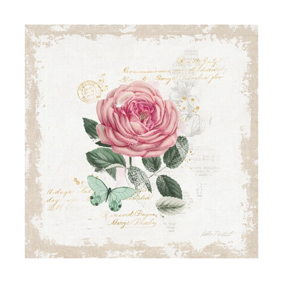 Katie Pertiet 'French Romance IV Distressed' Canvas Art