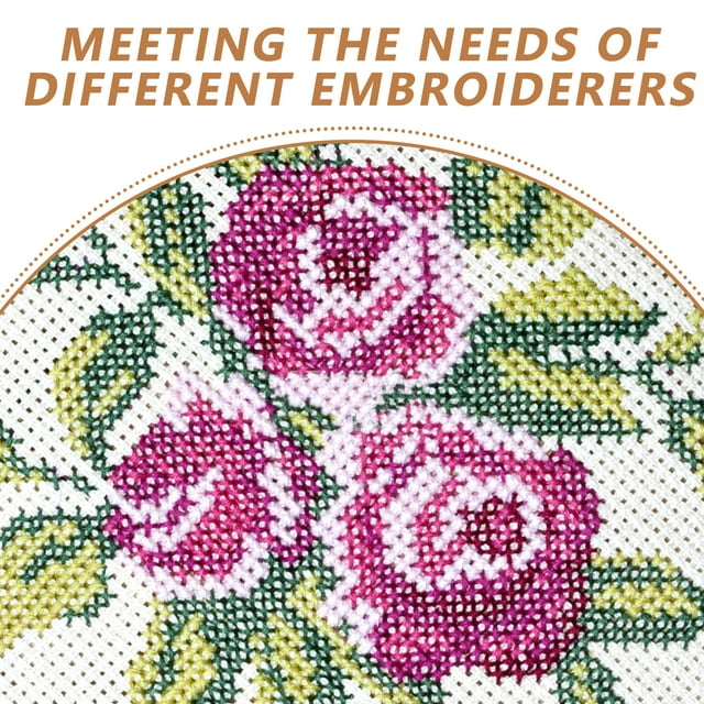 OULII 2 Sheets Diy Embroidery Fabric Cross Stitch Cloth Durable For Accurate Stitching Projects And