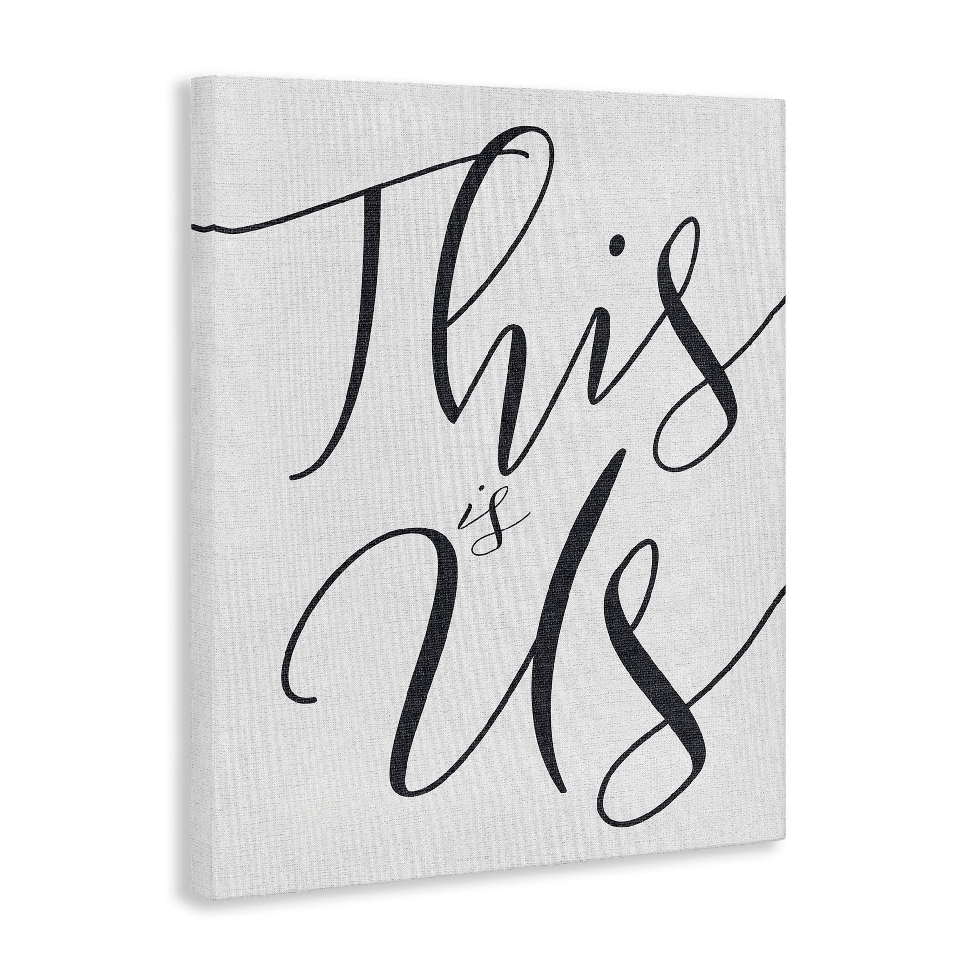 Stupell Industries This Is Us Typography Canvas Wall Art