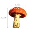 thumbnail image 2 of ZheElen Bright Landscape Decorations Exquisite Resin Mushroom Shape Compact orange, 2 of 6