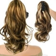 thumbnail image 4 of Long Clip In Ponytail Extension Synthetic Hairpiece For Women Wavy Curly Style, 4 of 8