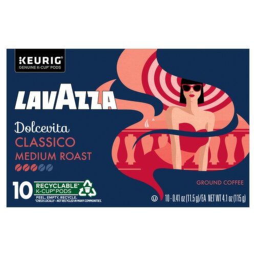 Lavazza Classico Single-Serve Coffee K-Cup® Pods for Keurig Brewer