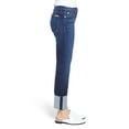 thumbnail image 3 of Hudson Womens Tally Deep Cuff Cropped Jeans, Blue, 26, 3 of 3