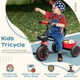 thumbnail image 6 of Kids Bikes Qaba Tricycle for Toddlers Age 2-5 with Adjustable Seat, Toddler Bike with Storage Baskets for Girls and Boys, Red,Kids Riding Toys, 6 of 10