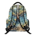 thumbnail image 2 of Psesaysky Sea Otter Multi Pocket School Bookbag with Lightweight Padded Shoulder School Backpack, Multi-Pockets 17 Inch Casual Book Bag for Travel Hiking, 2 of 9