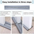 thumbnail image 6 of Double Door Draft Stopper, Draft Stopper for Bottom of Door Soundproof, Windproof, Dustproof, Block Light, Insect Resistant, Under Door Noise Blocker 37 Inch, 6 of 14