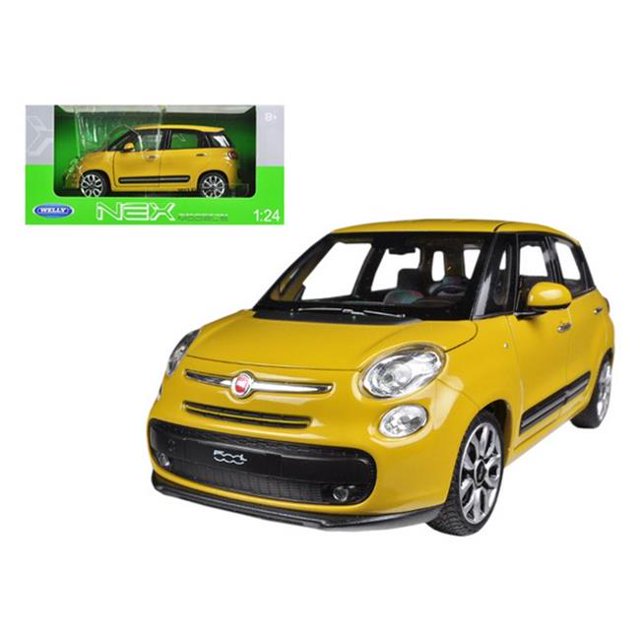 2013 Fiat 500L Yellow 1-24 Diecast Car Model