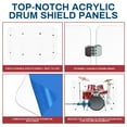 thumbnail image 2 of PENNZONI Drum Shield, Comes w/ 6 Panels & 10 Chrome Hinges, 4ft Clear Acrylic Panels, 2 of 18