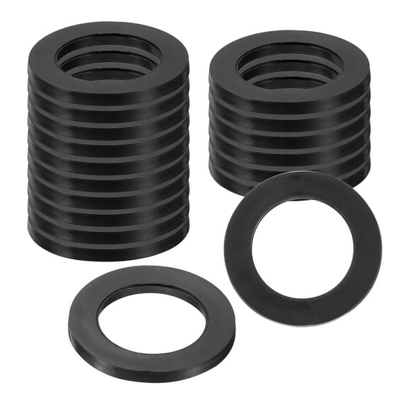 Uxcell 18Pcs Rubber Washers, 1 3/16 OD x 13/16 ID x 0.1" Thickness Flat Washers