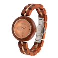 thumbnail image 1 of Grabado, reloj de de madera personalizado para aniversario, cumpleaños, graduación, regalo para Mun, esposa, novia sándalo rojo Salvador reloj de pulsera de mujer, 1 of 8