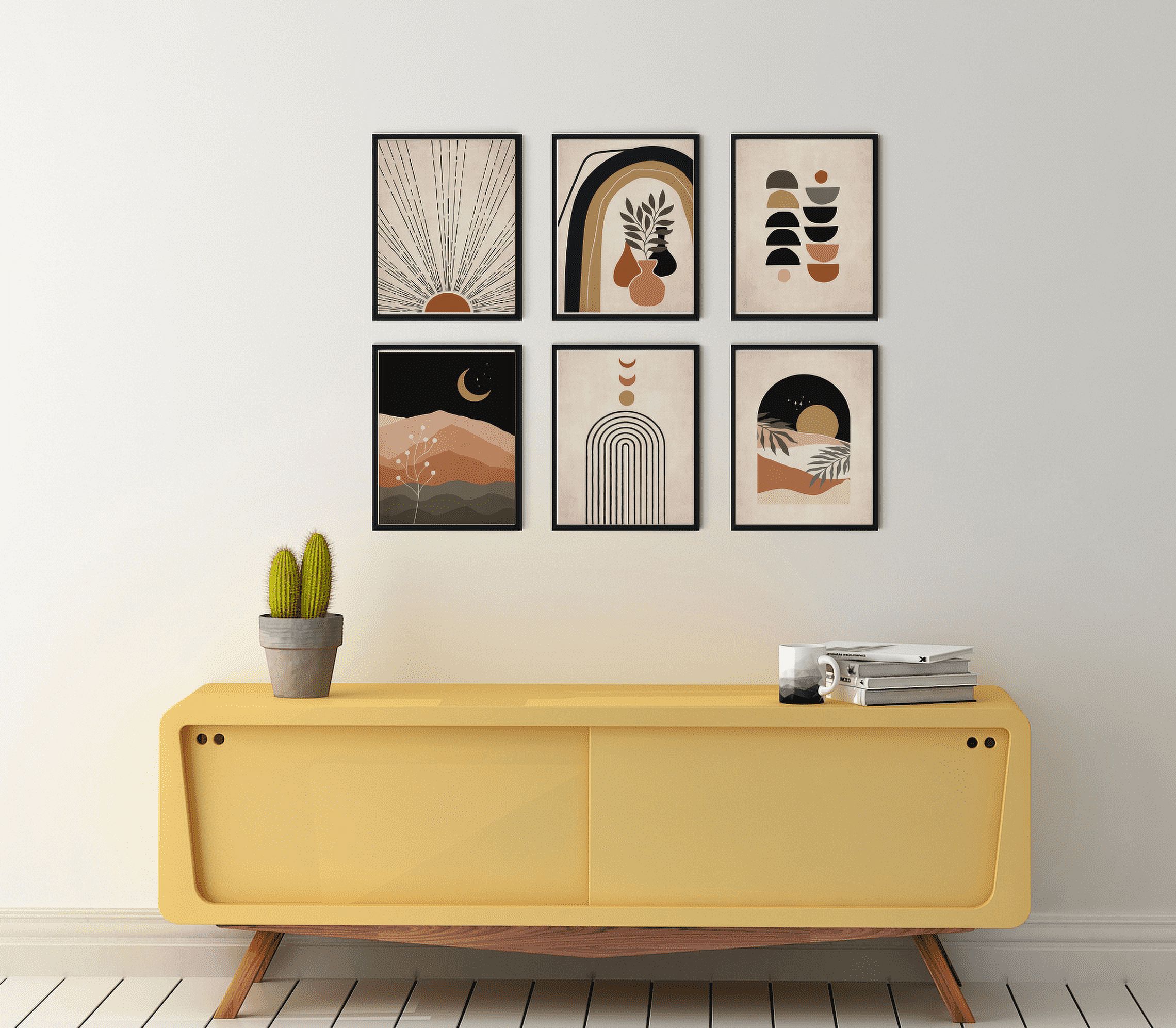 Haus and Hues Mid Century Modern Wall Art Set of 6 - Boho Poster