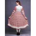 thumbnail image 4 of Bimba Kurti Indien pour Femmes Imprimé Ligne A Anarkali Kurti Robe Décontractée, 4 of 5